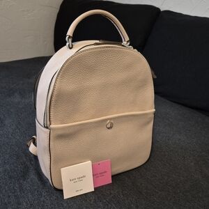 Kate Spade "Polly" Cream Backpack